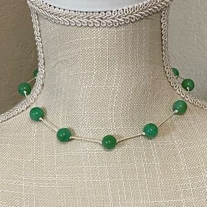 Beautiful Hand-knotted Chrysoprase Choker Necklace